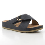 Hush Puppies Ladies Soft Tanika Emboss Sandals In Navy