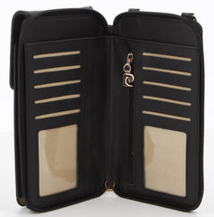 Pierre Cardin Guliana Core Mobile Sling Bag In Black
