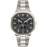 Obaku Men`s Blacksteel Black Dial Stainless Steel Strap Watch