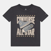 Converse Boys Sneaker Graphic T-shirt In Dark Grey