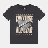 Converse Boys Sneaker Graphic T-shirt In Dark Grey
