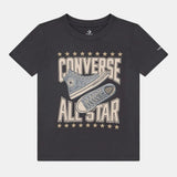 Converse Boys Sneaker Graphic T-shirt In Dark Grey