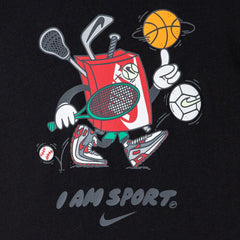 Nike Kiddies Boys I Am Sport Boxy Graphic Tee T-Shirts In Black