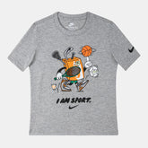 Nike Boys I Am Sport Boxy Graphic Tee T-Shirts In Grey Heather