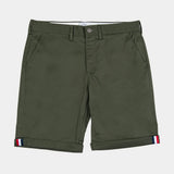 Ben Sherman Mens Signature Straight Fit Chino Shorts In Olive