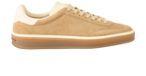 Zerga Mens Antonio Suede Leather Shoes In Khaki