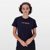 Salomon Womens Strike Out Short Sleeves T-Shirt In Navy