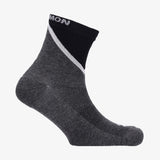 Salomon Unisex Pulse Ankle Socks In Castle Rock/Black