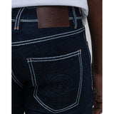 Ben Sherman Mens Saddle Stitch Slim Fit Dark Navy Jeans