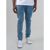 Ben Sherman Mens Saddle Stitch Slim Fit Light Blue Jeans