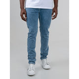 Ben Sherman Mens Saddle Stitch Slim Fit Light Blue Jeans