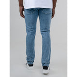 Ben Sherman Mens Saddle Stitch Slim Fit Light Blue Jeans