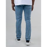 Ben Sherman Mens Saddle Stitch Slim Fit Light Blue Jeans