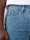 Ben Sherman Mens Saddle Stitch Slim Fit Light Blue Jeans