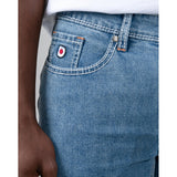 Ben Sherman Mens Saddle Stitch Slim Fit Light Blue Jeans