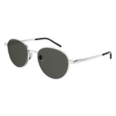 Saint Laurent Unisex Metal Sunglasses In Silver