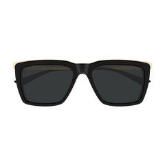 Saint Laurent Mens Sunglasses In Black And Gold