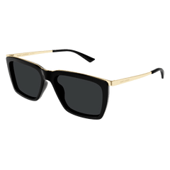 Saint Laurent Mens Sunglasses In Black And Gold