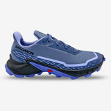 Salomon Womens Alphacross 5 Shoes In Bering Sea/Carbon/Blue Heron