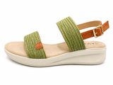 Savoy Ladies Casual Summer Sandals In Green