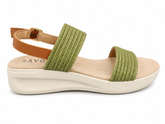 Savoy Ladies Casual Summer Sandals In Green