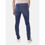 Calvin Klein Mid Rise Skinny Jeans In Denim Dark