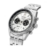 Seiko Mens Chrono Silver Dial Watch In Silver