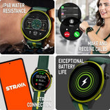Reflex Active Unisex Lime Aluminium Amoled Watch In Green
