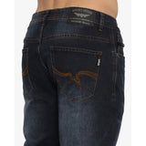 Soviet Mens Modern Fit Slim Leg Denim Dark Indigo