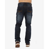 Soviet Mens Modern Fit Slim Leg Denim Dark Indigo