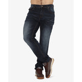 Soviet Mens Modern Fit Slim Leg Denim Dark Indigo