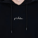 Fade Mens Signature Hooded Sweatshirt In Black