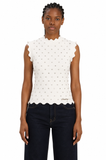 Sissy Boy Keep Wishing Knit Top In Off White