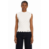 Sissy Boy Keep Wishing Knit Top In Off White