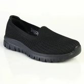 Sketchers Womens Graceful Slip-On Shoes In Black
