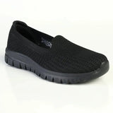 Sketchers Womens Graceful Slip-On Shoes In Black