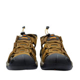 Jeep Fmw24014 Mens Trackhwack Closed Lth Sandals Tan