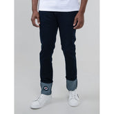 Ben Sherman Target Turn Up Slim Fit Mens Jeans In Navy