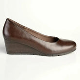 Hush Puppies Ladies Soft Mihewi Shoes In Chocolate