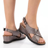 Hush Puppies Soft Style Ladies Ranee Shoes In Pewter