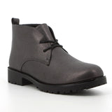 Hush Puppies Ladies Soft Sam Ankle Boots In Pewter