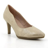 Hush Puppies Ladies Soft Phillipa Heels In Light Gold