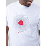 Ben Sherman Sound Waves Mens T-Shirt In White