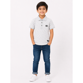 Soviet Boys Blitz Short Sleeves Fashion Golfer In Illusion Blue