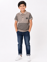 Soviet Boys Blitz Short Sleeves Fashion Golfer In Taupe