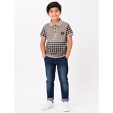 Soviet Boys Blitz Short Sleeves Fashion Golfer In Taupe