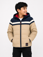 Soviet Boys Chambers Quilted Fashion Jacket In Stone