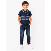 Soviet Boys Coupe Short Sleeves Fashion Golfer In Navy