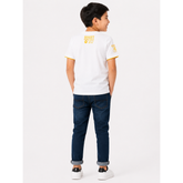 Soviet Boys Fierce Short Sleeves Fashion T-Shirt In White