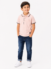 Soviet Boys Namor Short Sleeves Fashion Golfer In Salmon